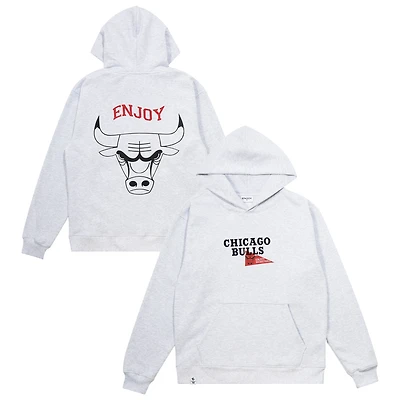 Sweat à capuche unisexe Enjoy Basketball x Chicago Bulls Heather Grey Hoop Enthusiast Capsule Collection