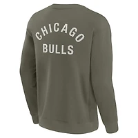 Unisex Fanatics Olive Chicago Bulls Elements Super Soft Fleece Pullover Sweatshirt
