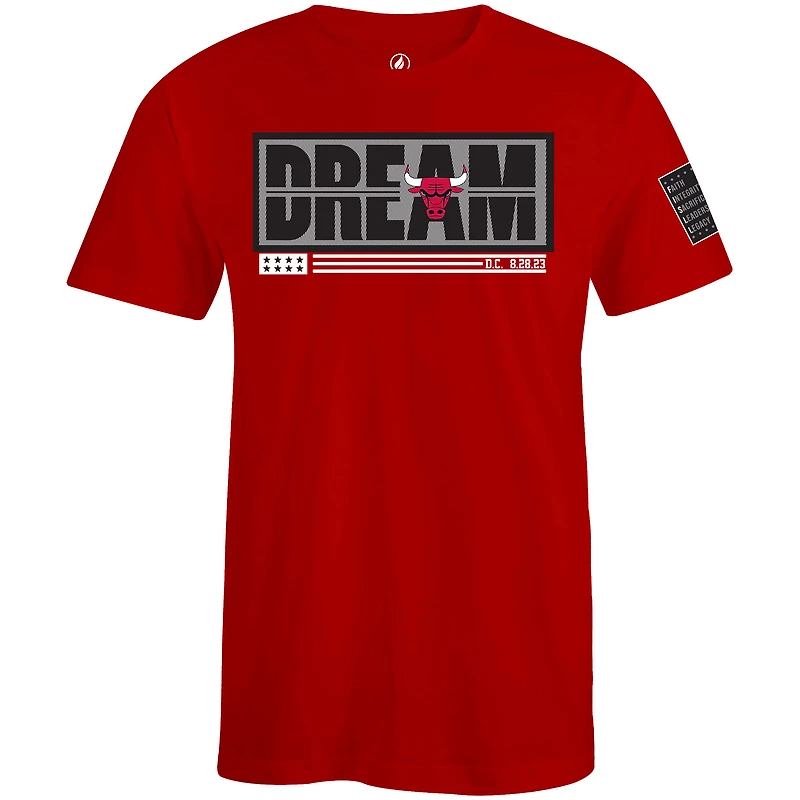 T-shirt unisexe FISLL x Black History Collection rouge des Chicago Bulls
