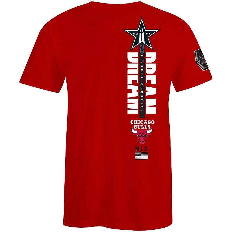 T-shirt unisexe FISLL x Black History Collection rouge des Chicago Bulls
