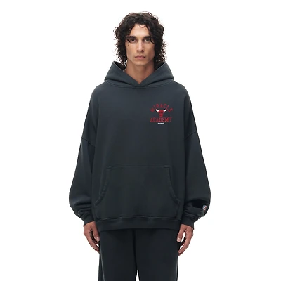 Unisex Heather Black Chicago Bulls Miracle Academy x NBA Collection Vintage Sunfade Hoodie