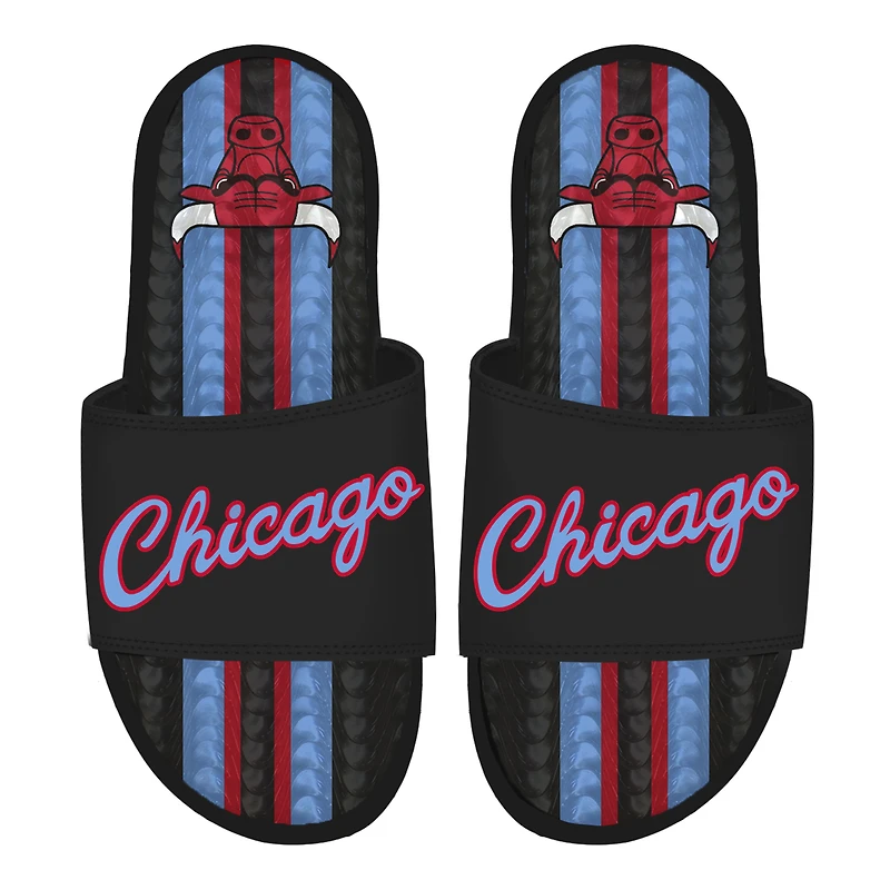 Unisex ISlide Black Chicago Bulls 2025/26 City Edition Gel Slide Sandals