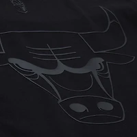 Unisex Mitchell & Ness Black Chicago Bulls Playmaker Vintage Logo T-Shirt
