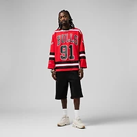 Maillot de hockey unisexe Mitchell & Ness Dennis Rodman Red Chicago Bulls Maxxed Out Fashion