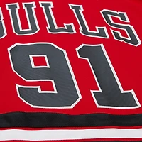 Maillot de hockey unisexe Mitchell & Ness Dennis Rodman Red Chicago Bulls Maxxed Out Fashion