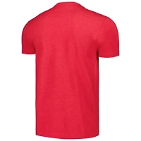 T-shirt unisexe avec logo rouge Chicago Bulls Hardwood Classics MVP Throwback