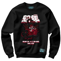 Sweat-shirt unisexe NBALab x Hyperfly Black Chicago Bulls Collection Année du serpent Nouvel An lunaire