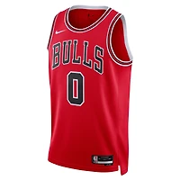 Maillot unisexe Nike Coby blanc rouge Chicago Bulls Swingman - Icon Edition