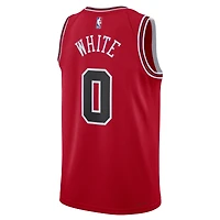 Maillot unisexe Nike Coby blanc rouge Chicago Bulls Swingman - Icon Edition