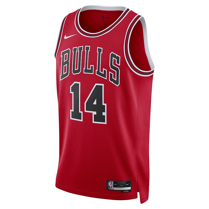 Maillot unisexe Nike Matas Buzelis rouge Chicago Bulls Swingman - Édition Icon
