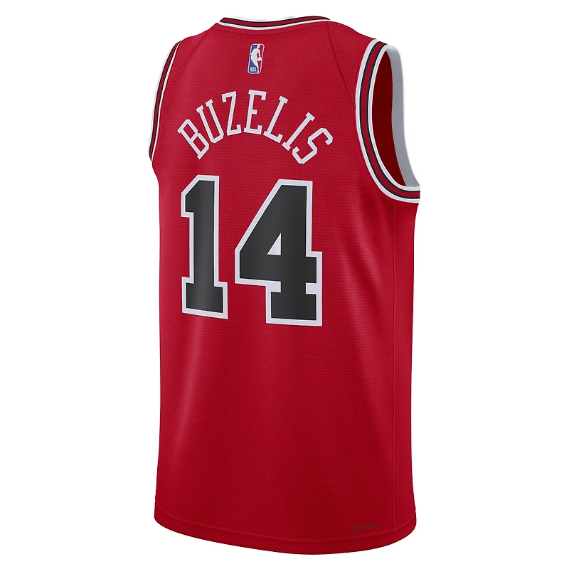 Unisex Nike Matas Buzelis Red Chicago Bulls Swingman Player Jersey - Icon Edition
