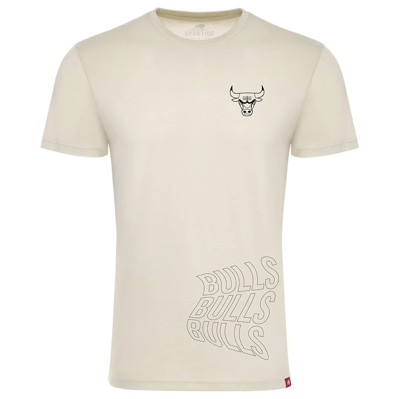 Unisex Sportiqe Cream Chicago Bulls 1966 Collection Comfy Tri-Blend T-Shirt
