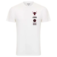 Unisex Sportiqe White Chicago Bulls 1966 Collection City Flag Bingham T-Shirt