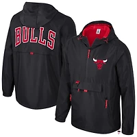 Veste à capuche unisexe Stadium Essentials noire Chicago Bulls Compete quart de zip