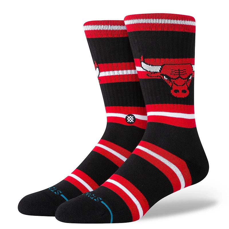Chaussettes unisexes Stance Chicago Bulls Prep Stripe Crew