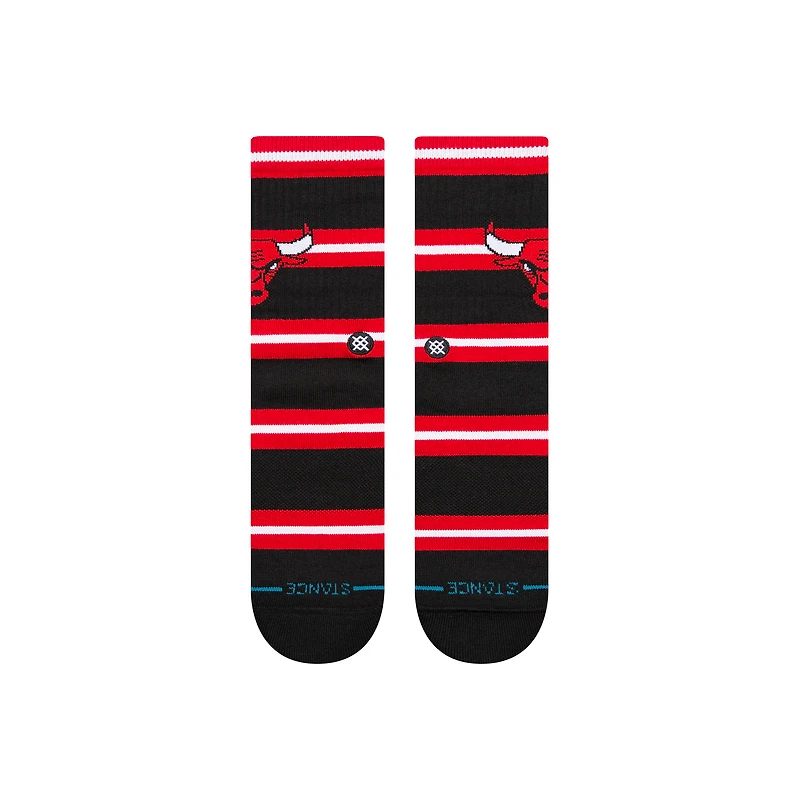 Chaussettes unisexes Stance Chicago Bulls Prep Stripe Crew