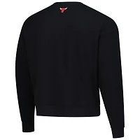 Unisex Terez Black Chicago Bulls Oversized Gemstone Logo Sweatshirt