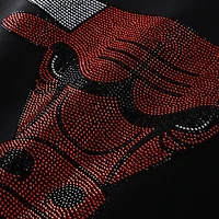 Unisex Terez Black Chicago Bulls Oversized Gemstone Logo Sweatshirt