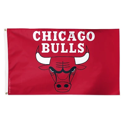Drapeau de luxe WinCraft Chicago Bulls 3' x 5', simple face, avec logo de l'équipe secondaire