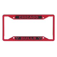 Cadre de plaque d'immatriculation WinCraft Chicago Bulls couleur chrome
