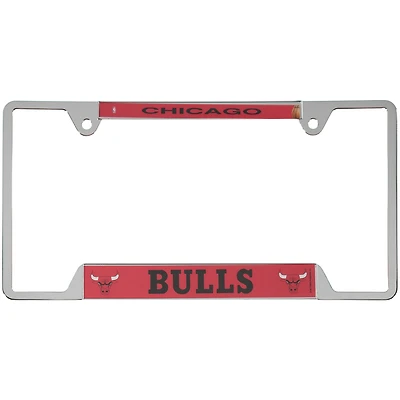 Cadre de plaque d'immatriculation en métal chromé WinCraft Chicago Bulls