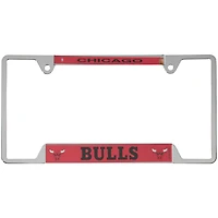 Cadre de plaque d'immatriculation en métal chromé WinCraft Chicago Bulls