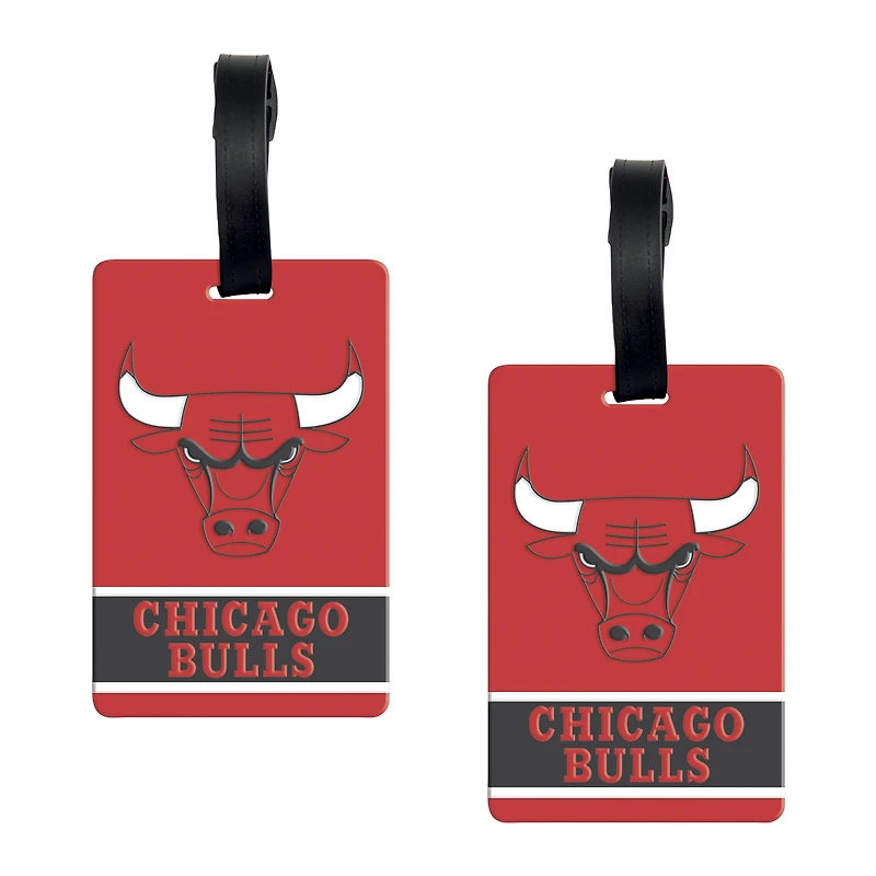 Lot de 2 étiquettes de bagage WinCraft Chicago Bulls