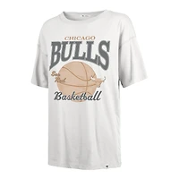 Women's '47  White Chicago Bulls City Edition Down Court Sadie T-Shirt