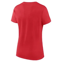 T-shirt Fanatics Red Chicago Bulls pour femme