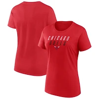 T-shirt Fanatics Red Chicago Bulls pour femme