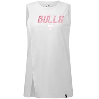 Women's Levelwear  White Chicago Bulls Mother's Day Influx Floral Tank Top