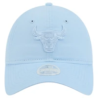 Casquette ajustable New Era Chicago Bulls Colorpack 9TWENTY bleu clair pour femme