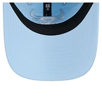 Casquette ajustable New Era Chicago Bulls Colorpack 9TWENTY bleu clair pour femme