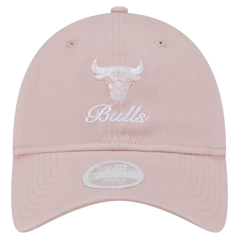 Casquette ajustable Gameday Preppy 9Twenty rose New Era pour femme des Chicago Bulls