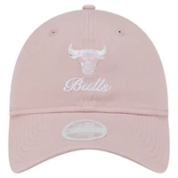 Casquette ajustable Gameday Preppy 9Twenty rose New Era pour femme des Chicago Bulls