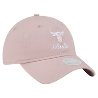 Casquette ajustable Gameday Preppy 9Twenty rose New Era pour femme des Chicago Bulls