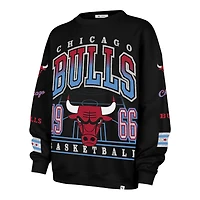 Women's '47  Black Chicago Bulls 2025/26 City Edition Go Big Oversized Sweatshirt