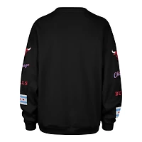 Women's '47  Black Chicago Bulls 2025/26 City Edition Go Big Oversized Sweatshirt