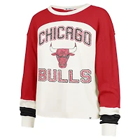 T-shirt à manches longues raglan '47 Cream Chicago Bulls pour femme