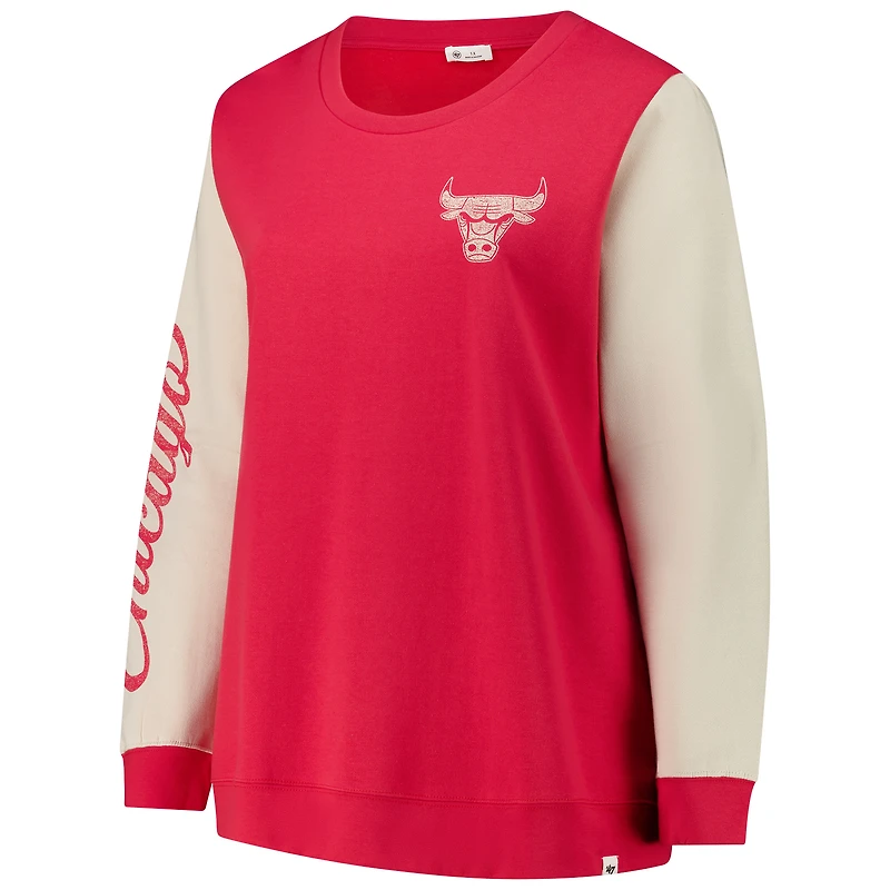Sweat-shirt oversize Andie pour femme '47 Red Chicago Bulls grande taille