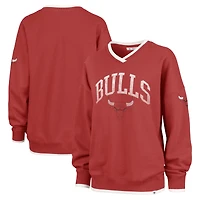 Sweat-shirt oversize pour femme '47 Red Chicago Bulls Rise Wax Pack Daze '80s