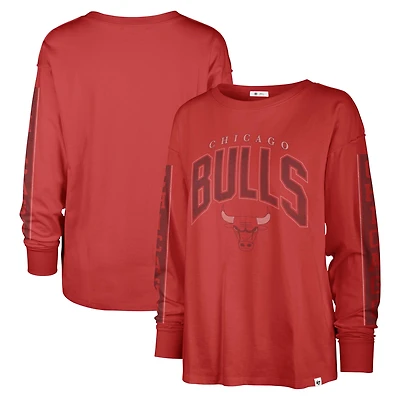 T-shirt à manches longues pour femmes '47 Red Chicago Bulls Tomcat