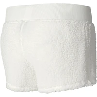 College Concepts pour femmes crème Chicago Bulls Fluffy Sweat à capuche manches longues T-shirt et short Ensemble de nuit