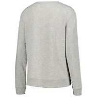 Ensemble de nuit pour femme Concepts Sport Grey Chicago Bulls Cedar avec haut à manches longues et short