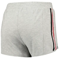 Ensemble de nuit pour femme Concepts Sport Grey Chicago Bulls Cedar avec haut à manches longues et short