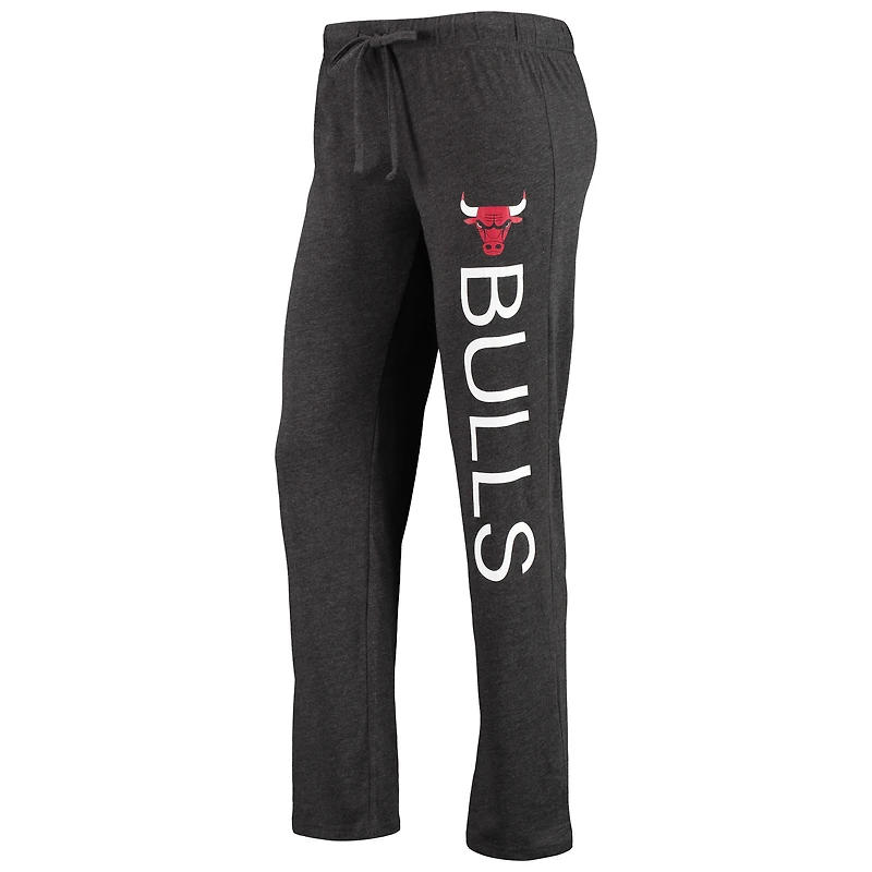 Ensemble de nuit avec débardeur et pantalon Chicago Bulls Concepts Sport pour femme rouge chiné/noir chiné