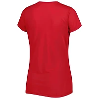 Ensemble de pyjama et t-shirt pour femme Concepts Sport rouge/noir avec écusson Chicago Bulls pantalon