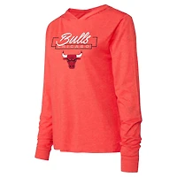 Ensemble sweat à capuche et pantalon Concepts Sport Red Chicago Bulls Meter pour femmes