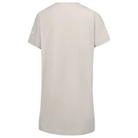 Women's  Cream Chicago Bulls Effortless Tri-Blend T-Shirt Dress