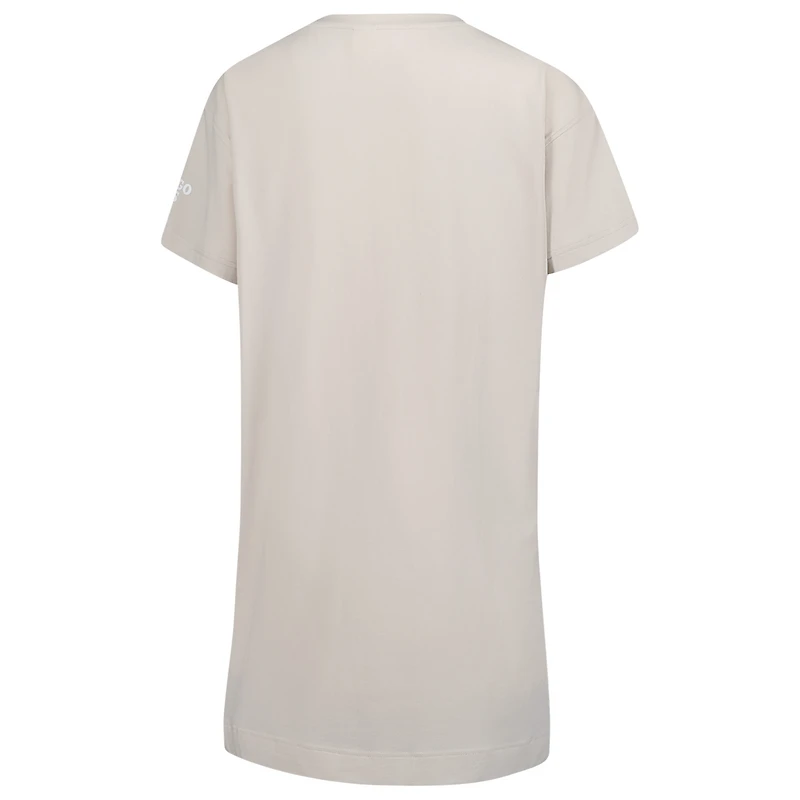 Women's Cream Chicago Bulls Effortless Tri-Blend T-Shirt Dress